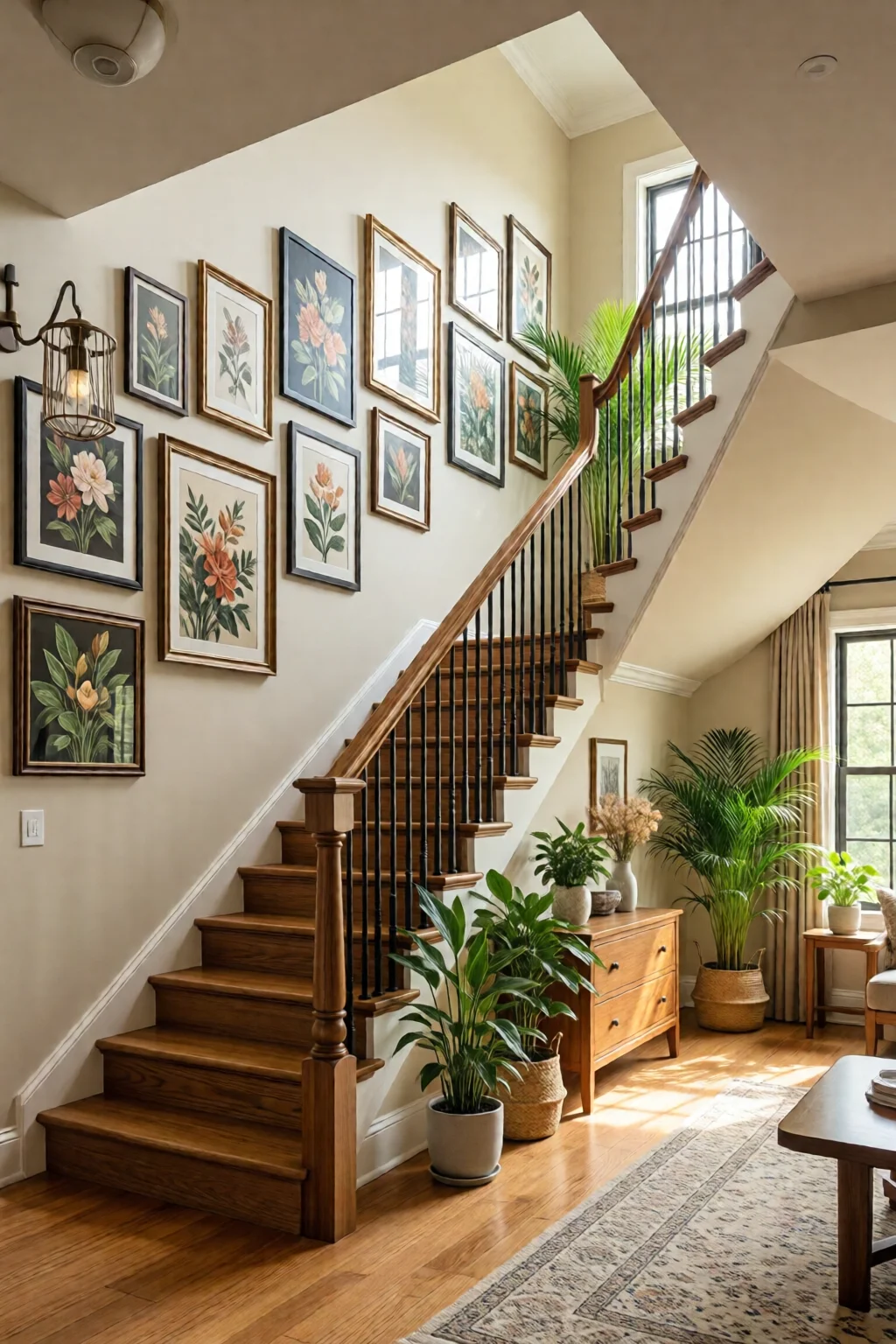 staircase wall decorating ideas