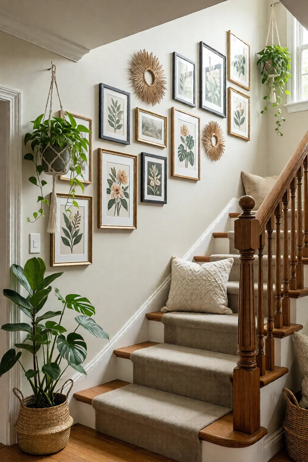 staircase wall decorating ideas