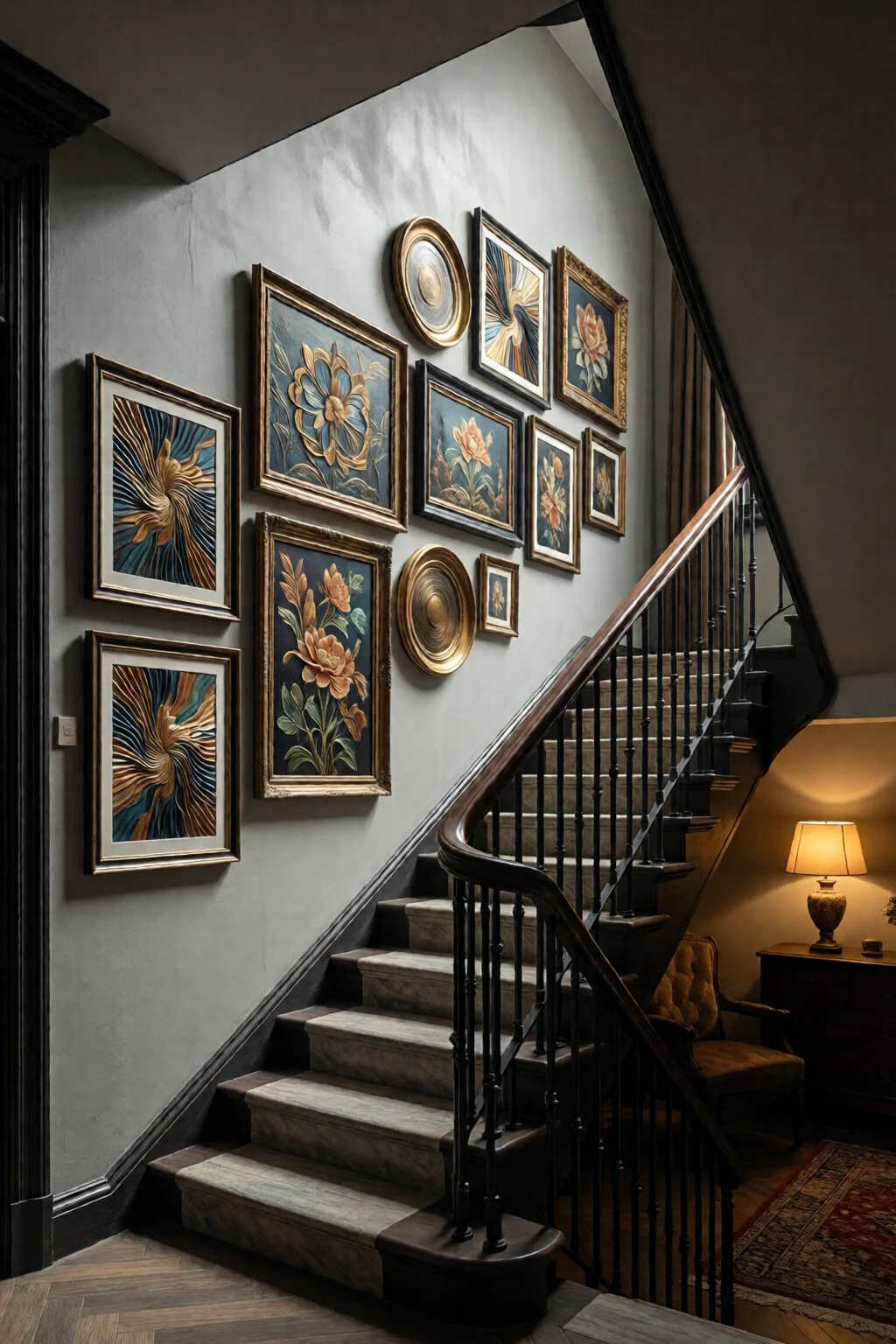 staircase wall decorating ideas